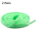 thumbnail image 1 of 2 Pair Flat Shoe Laces for Sneakers, 29 Colors Shoelaces for Sneakers, Athletic Shoelaces in 6 Different Lengths, apple green, 39" / 100cm, 1 of 6
