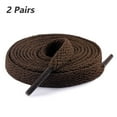 thumbnail image 1 of 2 Pair Flat Shoe Laces for Sneakers, 29 Colors Shoelaces for Sneakers, Athletic Shoelaces in 6 Different Lengths, brown, 39" / 100cm, 1 of 6