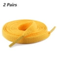 thumbnail image 1 of 2 Pair Flat Shoe Laces for Sneakers, 29 Colors Shoelaces for Sneakers, Athletic Shoelaces in 6 Different Lengths, golden, 20" / 50cm, 1 of 6