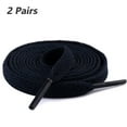 thumbnail image 1 of 2 Pair Flat Shoe Laces for Sneakers, 29 Colors Shoelaces for Sneakers, Athletic Shoelaces in 6 Different Lengths, navy blue, 63" / 160cm, 1 of 6