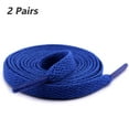 thumbnail image 1 of 2 Pair Flat Shoe Laces for Sneakers, 29 Colors Shoelaces for Sneakers, Athletic Shoelaces in 6 Different Lengths, sapphire, 47" / 120cm, 1 of 6