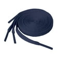 thumbnail image 1 of 2 Pair Flat Shoe laces 5/16" Wide Shoelaces for Athletic Running Sneakers Shoes Boot Strings Navy Blue,27 inch （69 cm）, 1 of 5