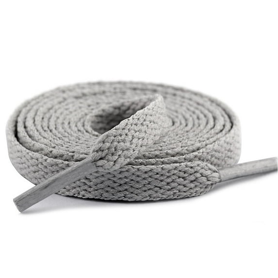 2 Pair Flat Shoe laces Shoelaces for Athletic Running Sneakers Shoes Boot Strings-Grey&39.3inch/103cm