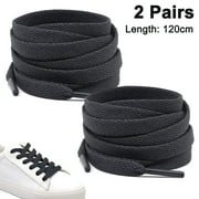 2 Pair Flat Shoe laces Shoelaces for Athletic Running Sneakers Shoes Boot Strings