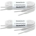 thumbnail image 1 of Pangaea Home and Garden Shoelaces Flat, Unisex White, 47 in 2 Pair Per Pack, 1 of 7