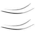 2 Pair Front Bumper Chrome Strip Trim Molding for W211 E320 E350 E550