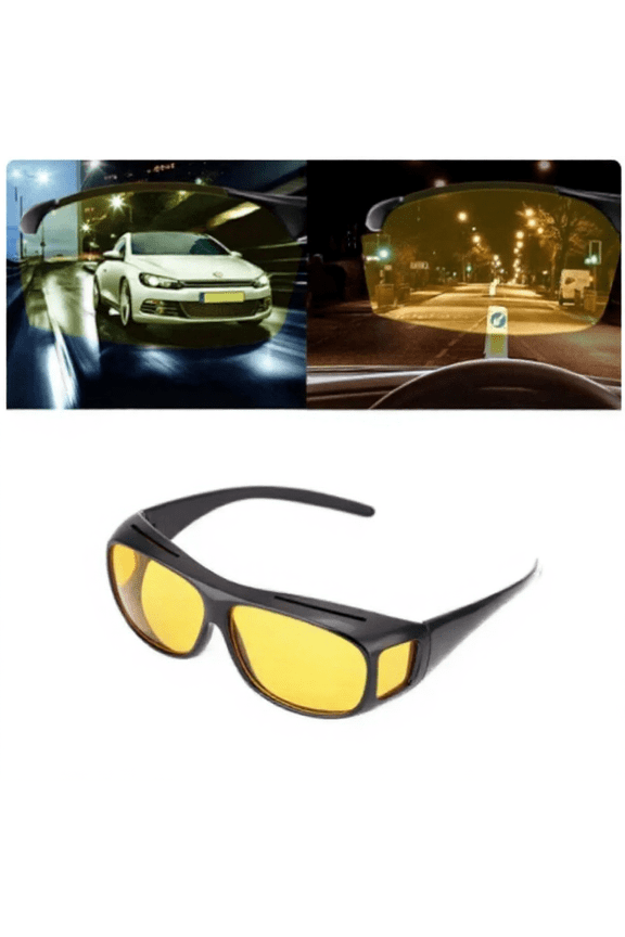 2-Pair HD Vision Glasses - Day Night Driving Sports Wraparound Fit