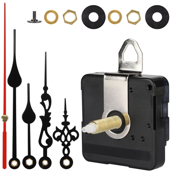 2 Pair Hands Quartz Clock Movement Battery Operated DIY Wall Clock Movement Mechanism Clock High Torque Long Shaft Clock Movement Repair Parts Replacement Kit (Shaft Length 1.2 inch/ 31 mm)