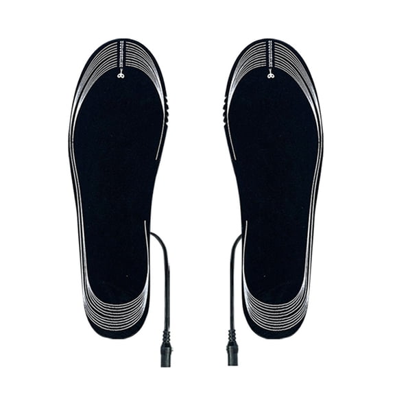 2-Pair Heated Insoles Men Women USB Heated Shoe Insoles Winter USB Foot Warming Shoe Pad Mat, Heating Insoles Outdoor Sports Heated Shoe Inserts Hunting Ice Fishing Camping Hiking Skiing Foot Warmer