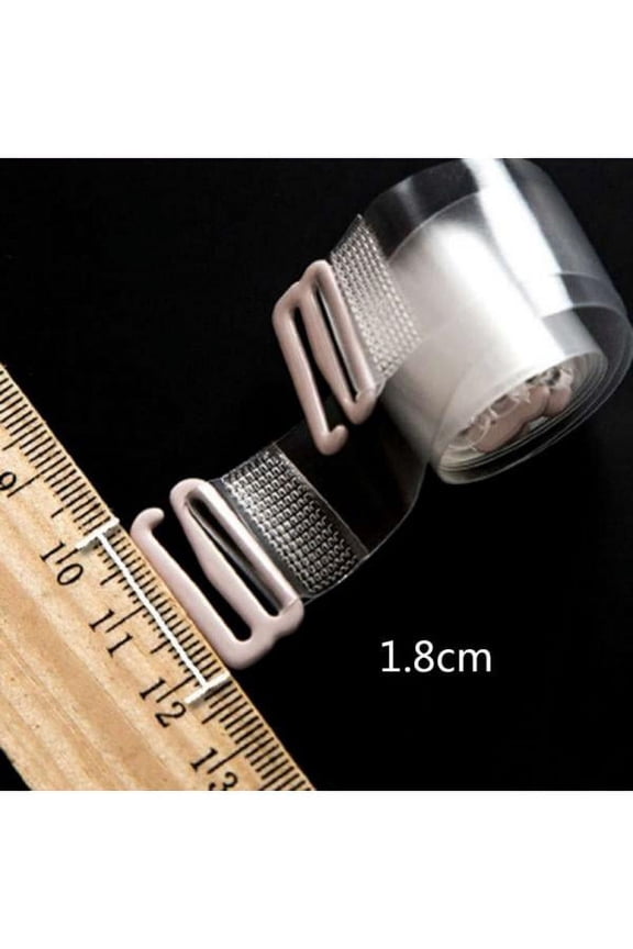 2 Pair Invisible Clear Bra Straps Multiple Widths
