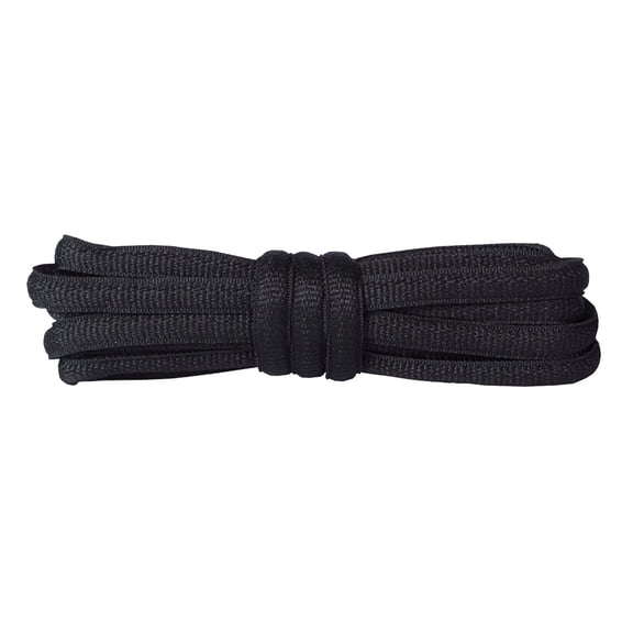 2 Pair Oval Shoelaces Half Round 1/4" Shoe Laces 8 Different Lengths Black,40 inch (102 cm)