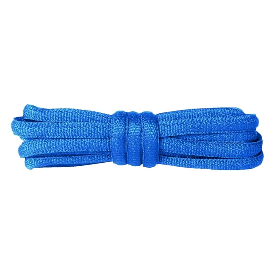 2 Pair Oval Shoelaces Half Round 1/4" Shoe Laces 8 Different Lengths Blue,63 inch (160 cm)