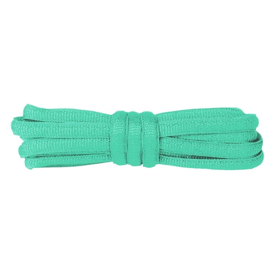 2 Pair Oval Shoelaces Half Round 1/4" Shoe Laces 8 Different Lengths Jade Green,63 inch (160 cm)