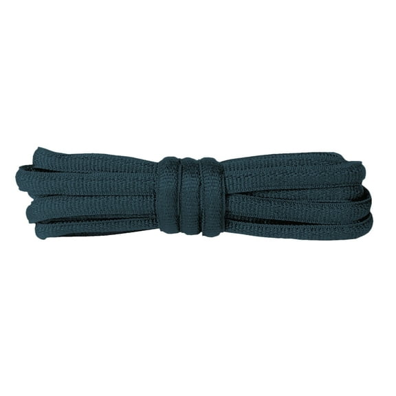 2 Pair Oval Shoelaces Half Round 1/4" Shoe Laces 8 Different Lengths Navy Blue,40 inch (102 cm)