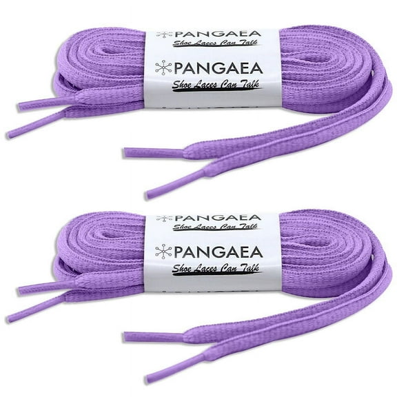 [2-Pair Pack] Pangaea Oval Shoelaces Half Round 1/4 INCH Shoe Laces More Colors and Lengths Available