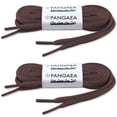 thumbnail image 1 of [2-Pair Pack] Pangaea Oval Shoelaces Half Round 1/4 INCH Shoe Laces More Colors and Lengths Available, 1 of 7