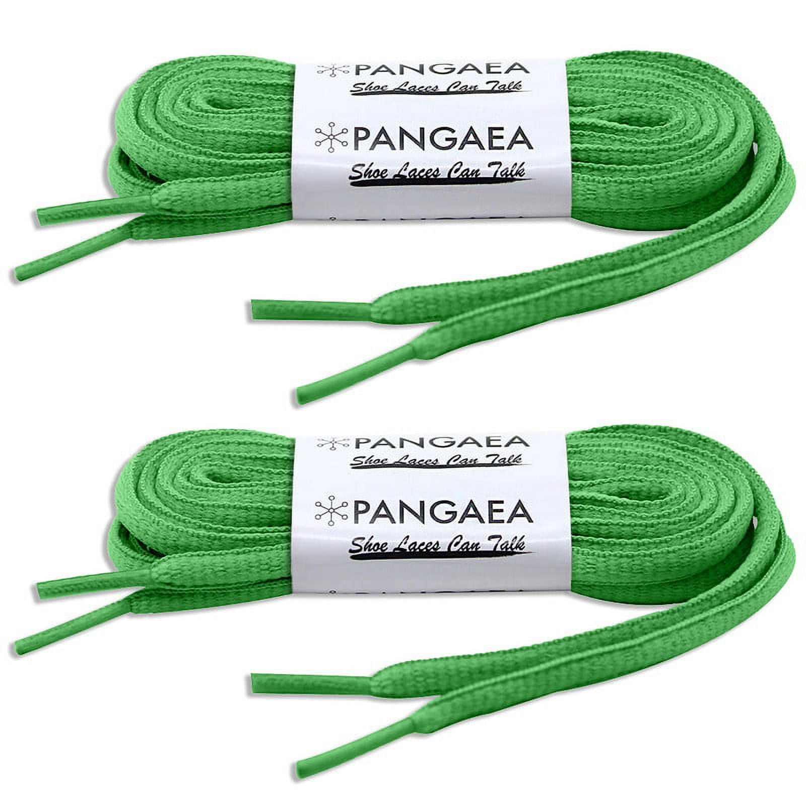 [2Pair Pack] Pangaea Oval Shoelaces Half Round 1/4 INCH Shoe Laces