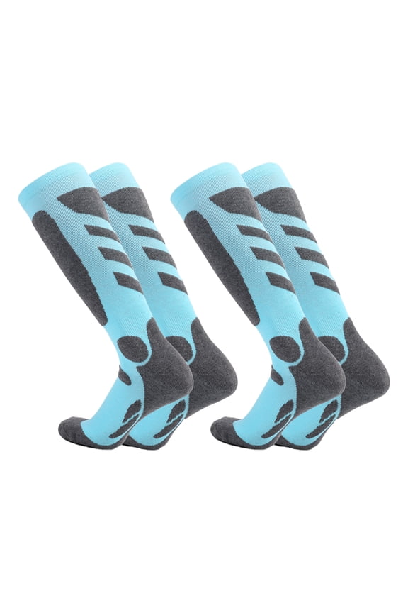 2-Pair Pack, Warm Hunting Hiking Socks Thermal Knee-High Socks for Skiing, Snowboarding & Cold Weather