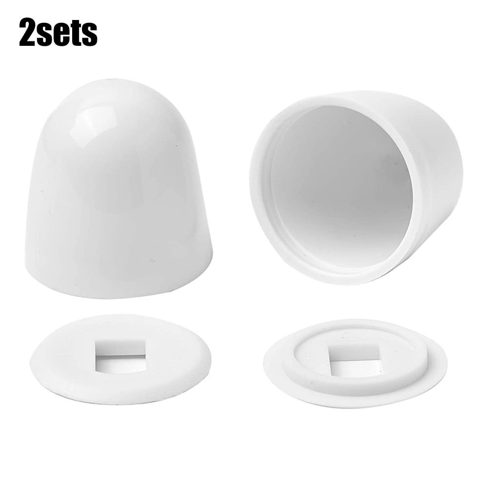 2 Pair Plastic Bolt Cover Toilet Anchor Screw Cap For Home Toilets Accessories