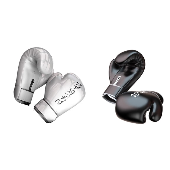 2 Pair Professional Boxing Practice Gloves Sparring MMA Workout Punching