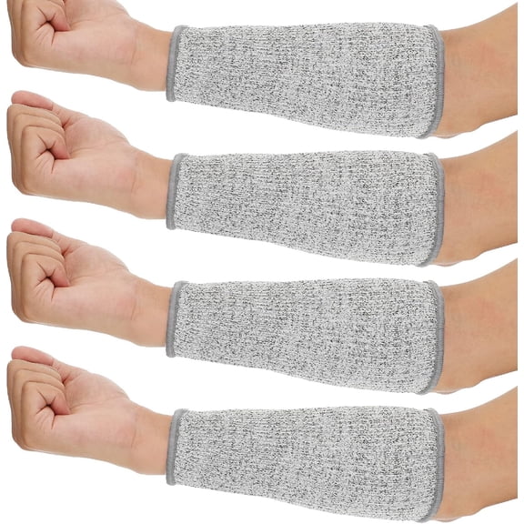 2 Pair Protective Arm Sleeves for Thin Skin Anti-Cut Burn Resistant Cover Forearm Sleeve for Cooking Construction,Gardening Gloves, Outdoor Gloves