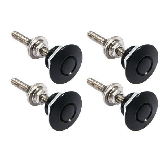 2 Pair Push Button Quick Release Hood-Bonnet Pins Lock-Clip Car-Bumper Latch-Kit