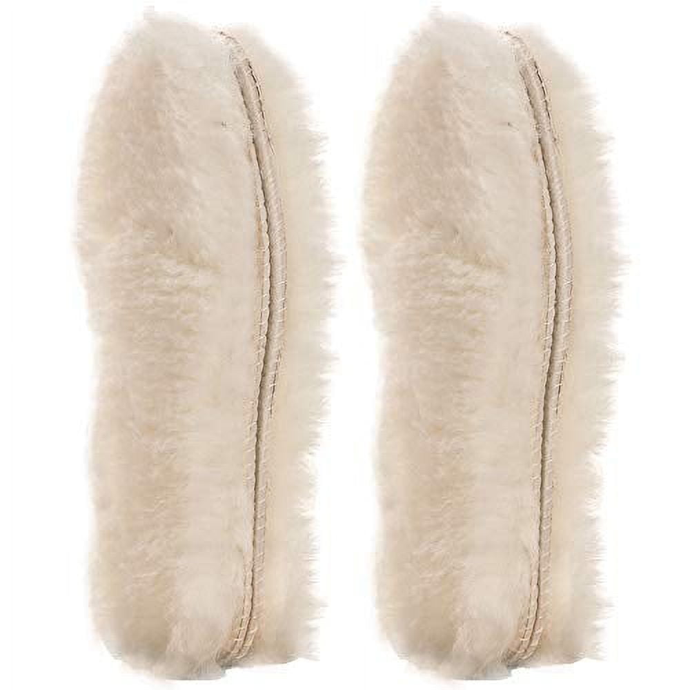 [2 Pair]Real Pure Sheepskin Luxury Insoles Sheepskin Lambswool Blended