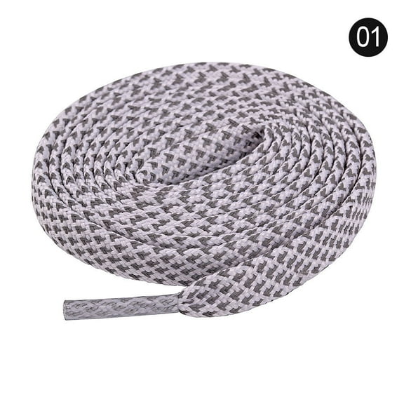 2 Pair Reflective Shoelace Flat Safety Laces for Sneakers, 8 Colors Shoelaces for Sneakers, Athletic Shoelaces in 6 Different Lengths