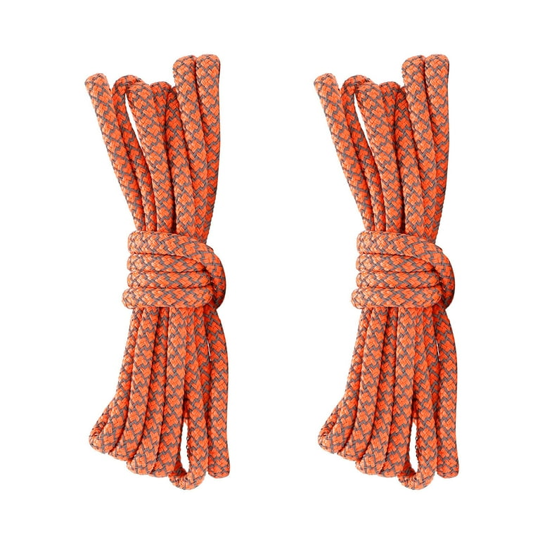 Pair Round Reflective Rope Shoelaces Replacement Boot laces for