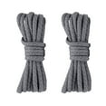 thumbnail image 1 of 2 Pair Round Reflective Rope Shoelaces Replacement Boot laces for Sneakers Boots, 1 of 7