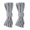 thumbnail image 1 of 2 Pair Round Reflective Rope Shoelaces Replacement Boot laces for Sneakers Boots, 1 of 7