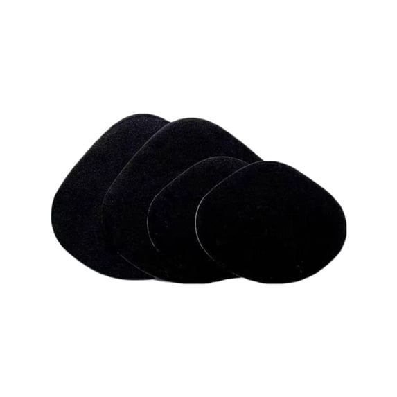 2 Pair Shoe Heel Repair, 2 Sizes Self-Adhesive Hole Repairs, Convenient Shoe Heel Patch, Durable Inside Shoe Heel Patch Pad for Sneakers and Flats Shoes, 2.75x1.96 inch, 3.34x2.75 inch