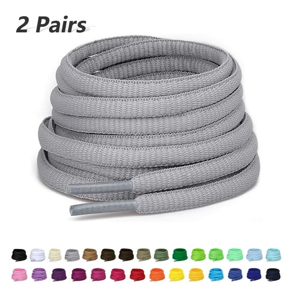 2 Pair Sneaker Shoe Laces for Men's Casual Comfort Cross Trainer Women's Commit Trainer Athletic Running Shoe