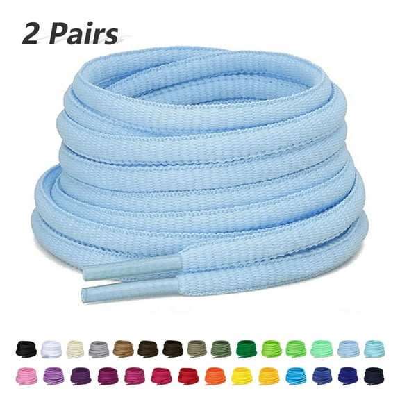 2 Pair Sneaker Shoe Laces for Men's Casual Comfort Cross Trainer Women's Commit Trainer Athletic Running Shoe