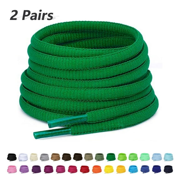 2 Pair Sneaker Shoe Laces for Men's Casual Comfort Cross Trainer Women's Commit Trainer Athletic Running Shoe