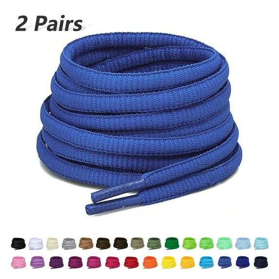 2 Pair Sneaker Shoe Laces for Men's Casual Comfort Cross Trainer Women's Commit Trainer Athletic Running Shoe