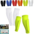 thumbnail image 1 of 2 Pair Soccer Shin Guards Shin Pads for Kids Youth Adult, Calf Compression Sleeve with Honeycomb Pads, Lightweight Calf Protective Soccer Gear for Football Baseball Boxing, 1 of 8