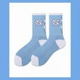 thumbnail image 1 of 2 Pair Socks Mens Womens North Carolina Streetwear Comfort Basketball Crew Socks, 1 of 8