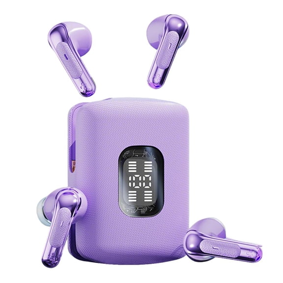 2-Pair True Wireless Earbuds Set, 4-in-1 Sharing Earbuds with Charging Case, 360 Spatial Audio, Bluetooth 5.4, AI ENC Noise Reduction, LED Power Display, Dual Wear Options for Two Users