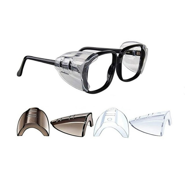 2Pair Universal Eyeglasses Side Shields Flexible SlipOn Safety