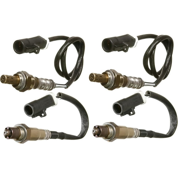 2 Pair Upstream and Downstream Oxygen Sensors Compatible with Ford E-150 Van E-250 Van E-350 Super Duty Expedition Explorer Explorer Sport Trac F-150 Ranger,Replaces#234-4401 234-4127,Set of 4pcs