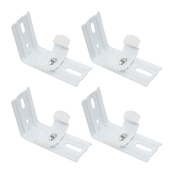 2 Pair Vertical Blind L Bracket for Shutters Headrails 38mm 1.5inch Curtain Vertical Blind Mounting Bracket