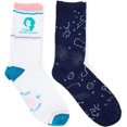 thumbnail image 1 of 2-Pair Virgo Zodiac Sign Crew Socks Casual Socks Unisex Womens & Mens, One Size, 1 of 9