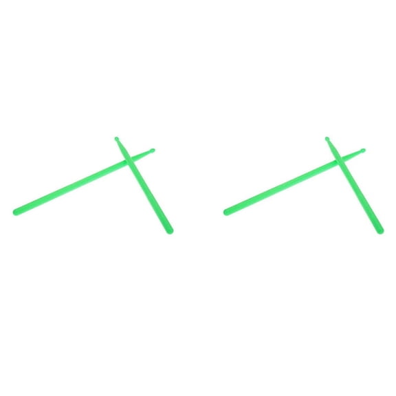 2 Pair of 5A Drumsticks Nylon Stick for Drum Set Professional Green,4 x Drumsticks,Green