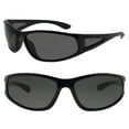 thumbnail image 1 of 2 Pair of Bifocal Sport Wrap Reading Sunglasses with Side Shield Lens - Gloss Black - 2.5, 1 of 3