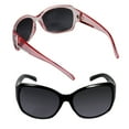 thumbnail image 1 of 2 Pair of "The Fashionista" Womens Designer Bifocal Sunglasses - Outdoor Reading Glasses - Glacier Pink/Black - 2.25, 1 of 10