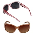 thumbnail image 1 of 2 Pair of "The Fashionista" Womens Designer Bifocal Sunglasses - Outdoor Reading Glasses - Glacier Pink/Brown - 1.50, 1 of 10