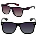 thumbnail image 1 of 2 Pair of "The Omni" Lightweight Polarized Sunglasses for Men and Women, Gradient Lenses and Spring Hinges - Jet/Tortoise, 1 of 9