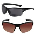 thumbnail image 1 of 2 Pair of "The Skillful" Semi Rimless Sport Wrap Bifocal Sunglasses, 1 of 7