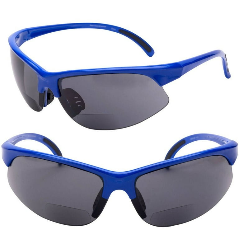 2 Pair of Unisex Bifocal Sport Wrap Sunglasses Outdoor Reading Sunglasses Walmart